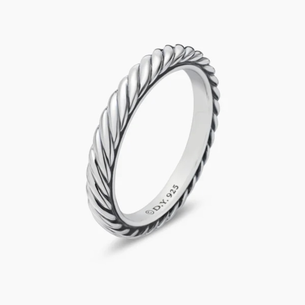 David Yurman Silver Cable Ring size 7